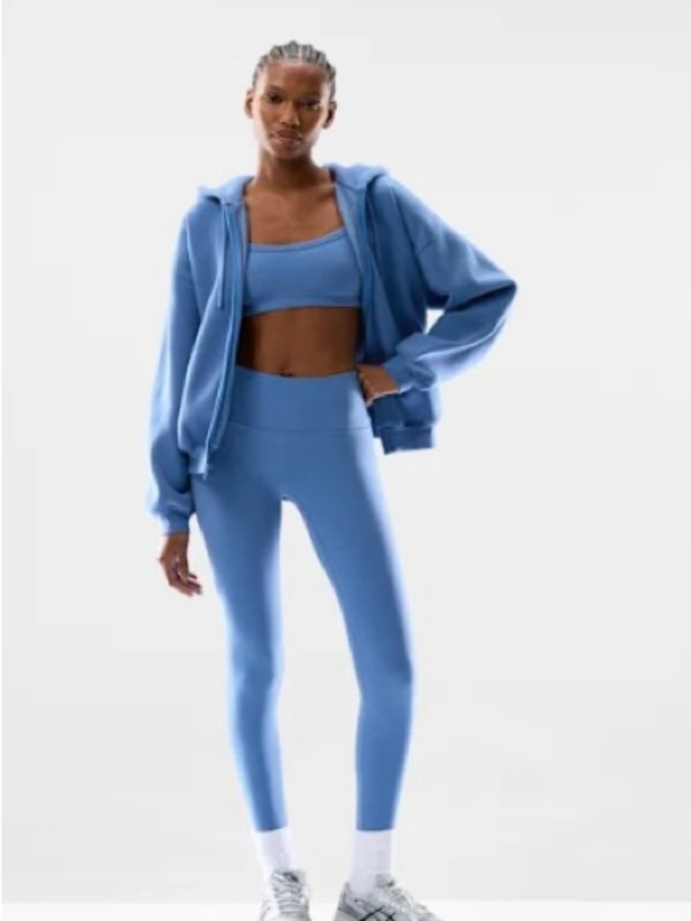 Aritzia Butter Cheeky Infinite Hi-Rise 26” Legging in French Blue